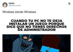 Enlace a Windows siendo Windows, por @ElAlacrancillo_