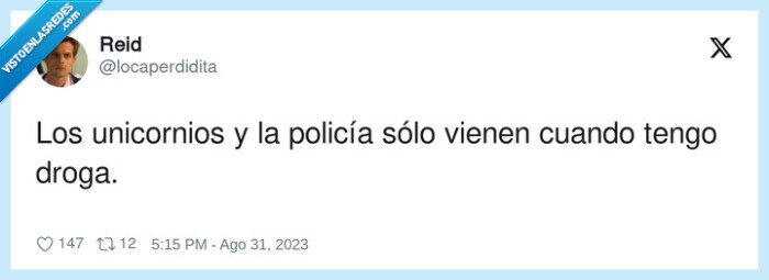 unicornios,policía,droga