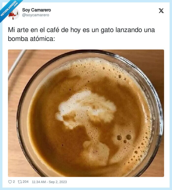 bomba atómica,café,arte,gato