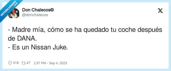 tormenta,dana,nissan juke