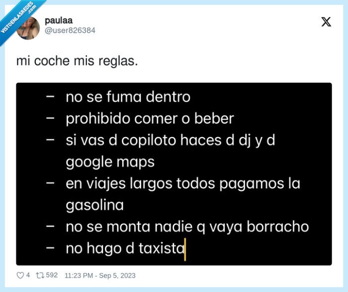 reglas,coche
