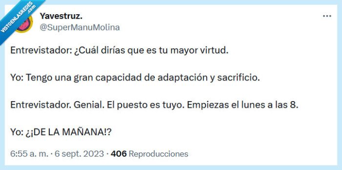 virtud,entreveista,trabjo,mañana