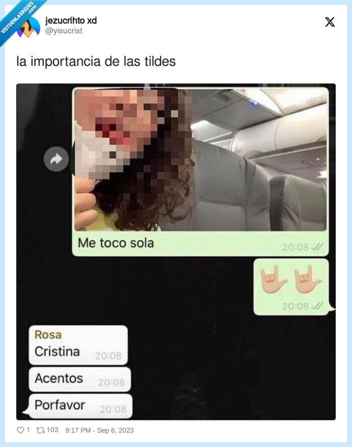 importancia,tildes,tocarme