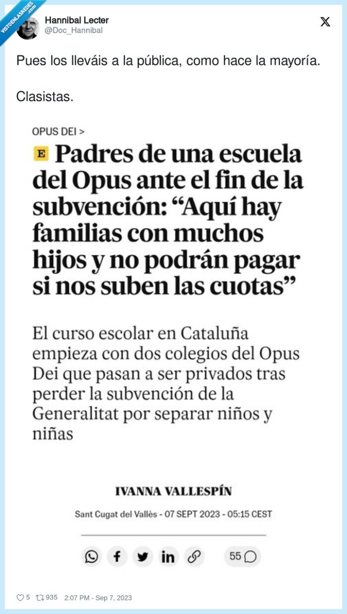 opus,colegio,subvencion