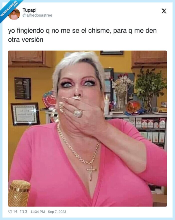 fingiendo,versión,chisme