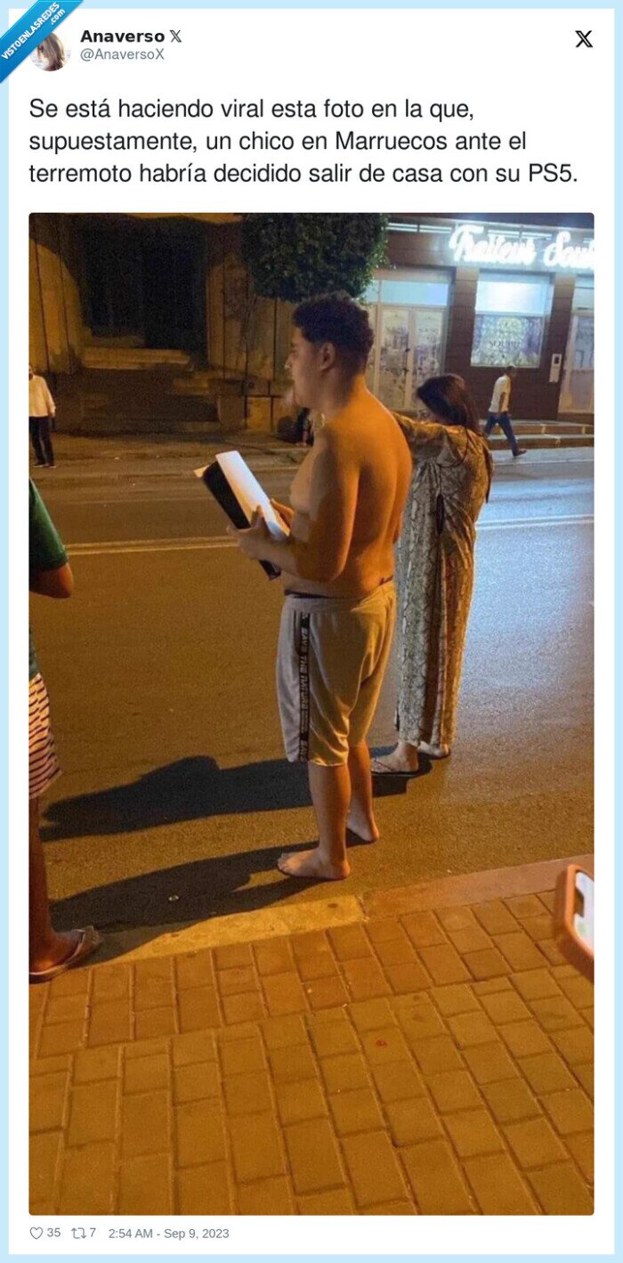 supuestamente,marruecos,terremoto,ps5,consola,salvar,guardar,dep