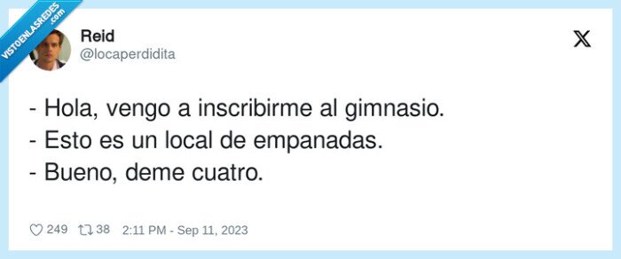 inscribirme,empanadas,gimnasio,pedir
