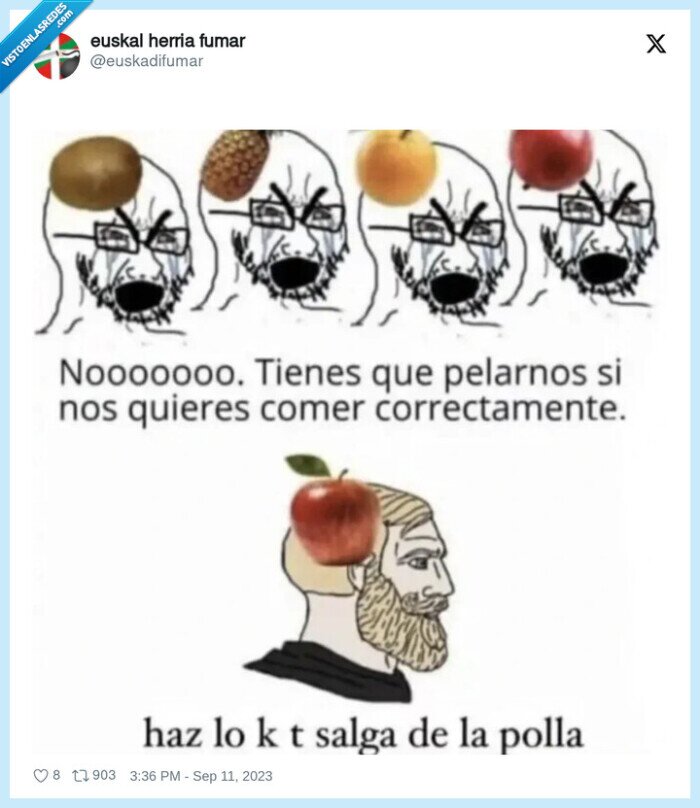 manzanas,pelar,comer