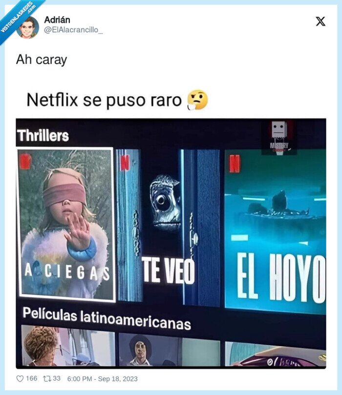 a ciegas,te veo,el hoyo,titulos,peliculas,netflix