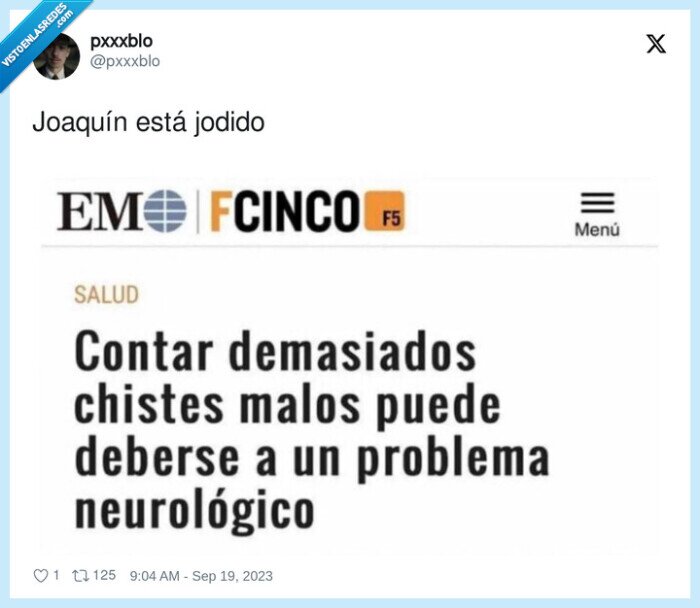 chistes malos,problema neurológico