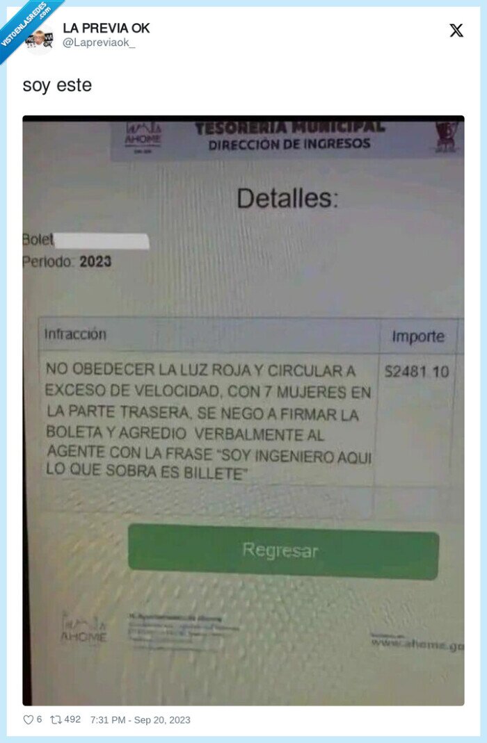 multa,ingeniero