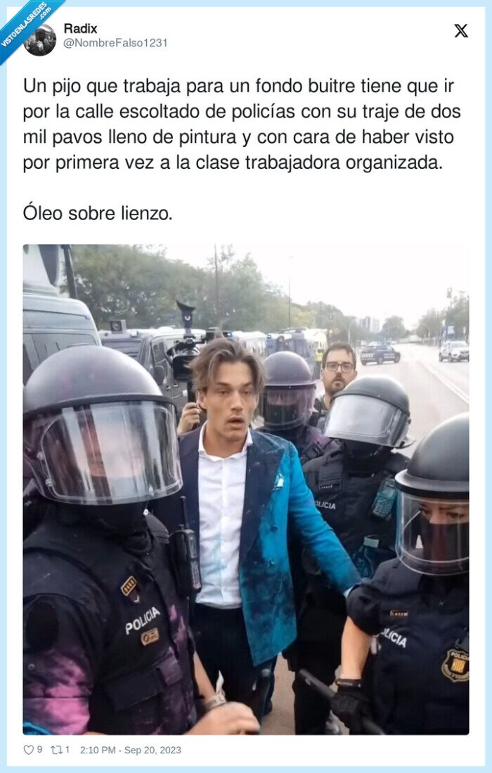 trabajadora,organizada,escoltado,policías,congreso,especuladores,vivienda,barcelona