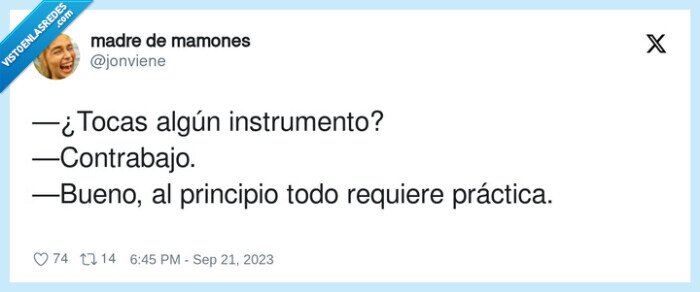 instrumento,contrabajo,principio,práctica