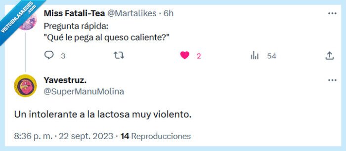 queso,pegar,intolerante,lactosa,violento