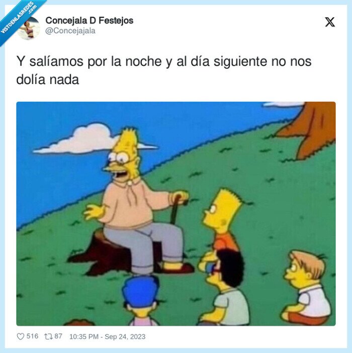 salir,fiesta,dia siguiente,doler,noche