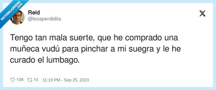 comprar,suerte,muñeca,pinchar,lumbago,suegra