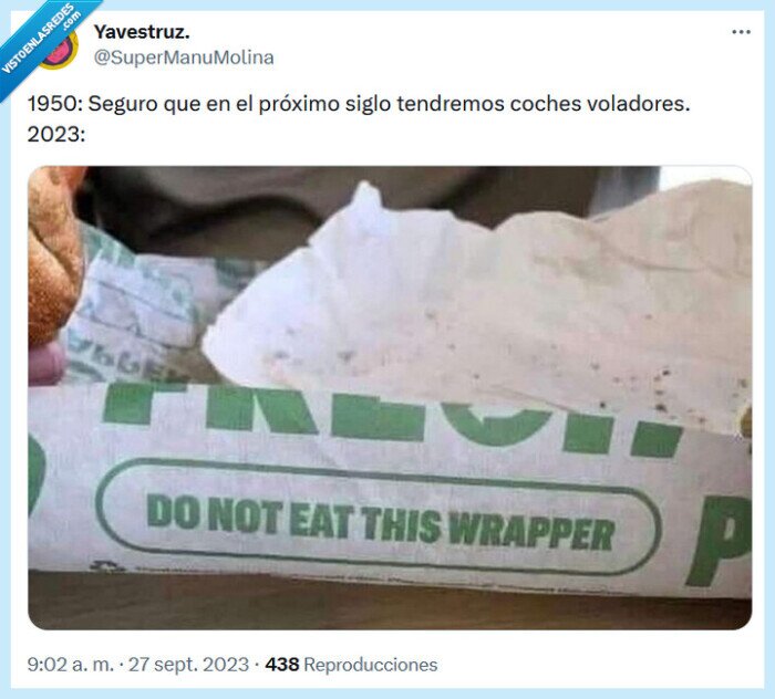 siglo,coches voladores,comer papelS