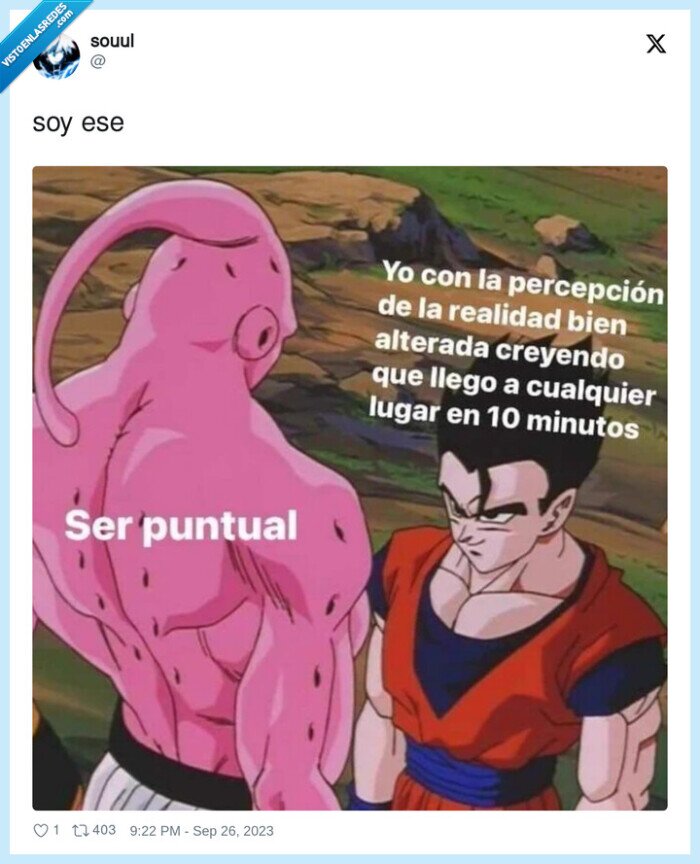 puntual,tarde,percepción