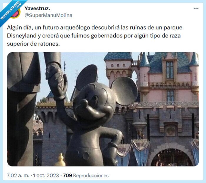 ratones,disneyland,arqueólogo