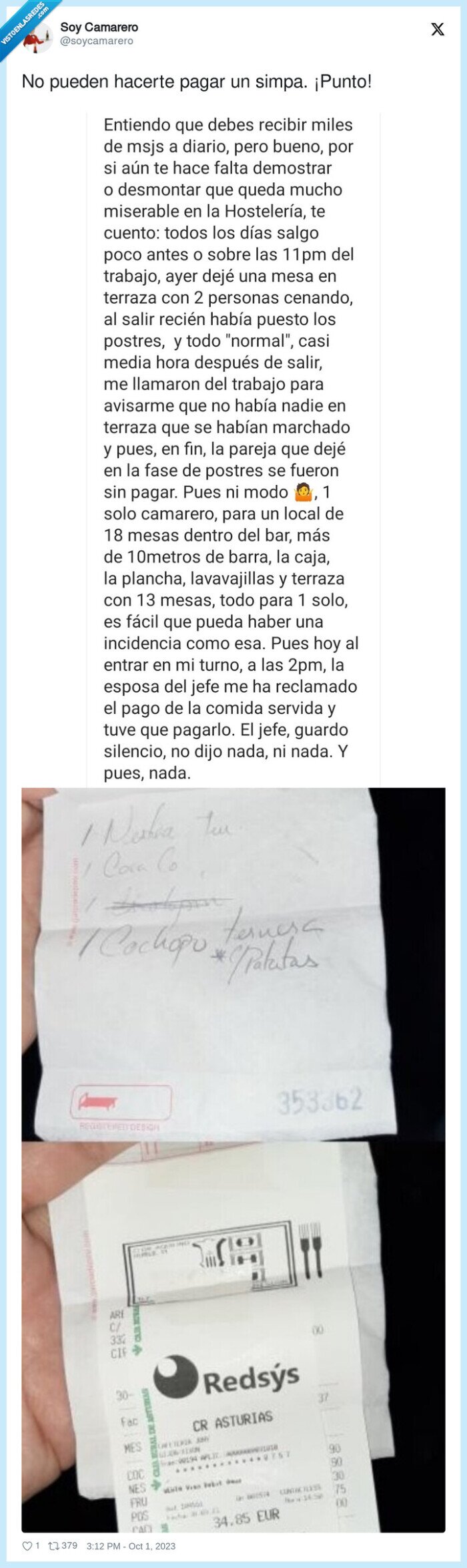 simpa,pagar,ticket,restaurante,lamentable