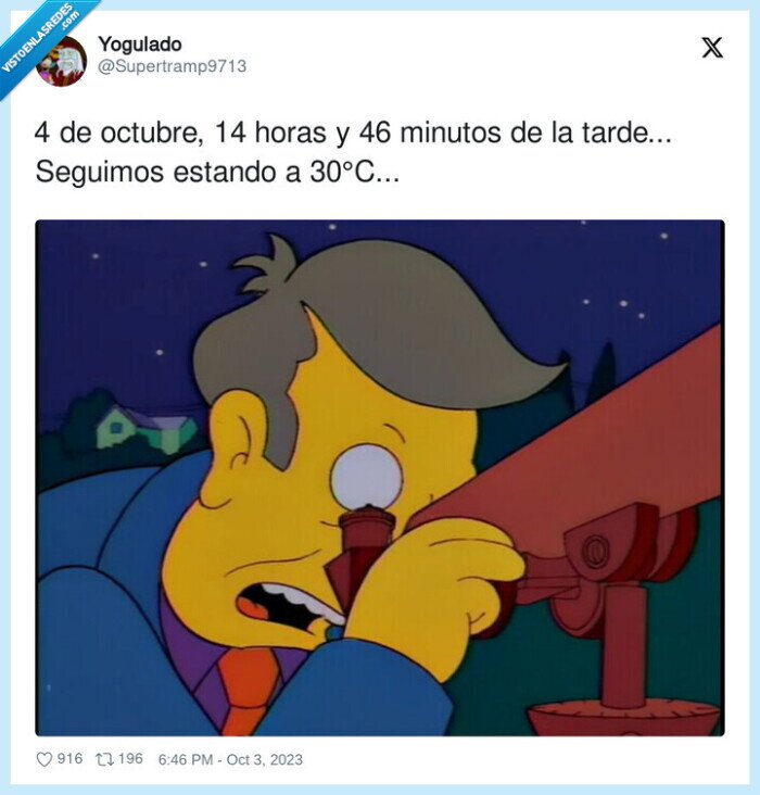 octubre,calor,temperatura