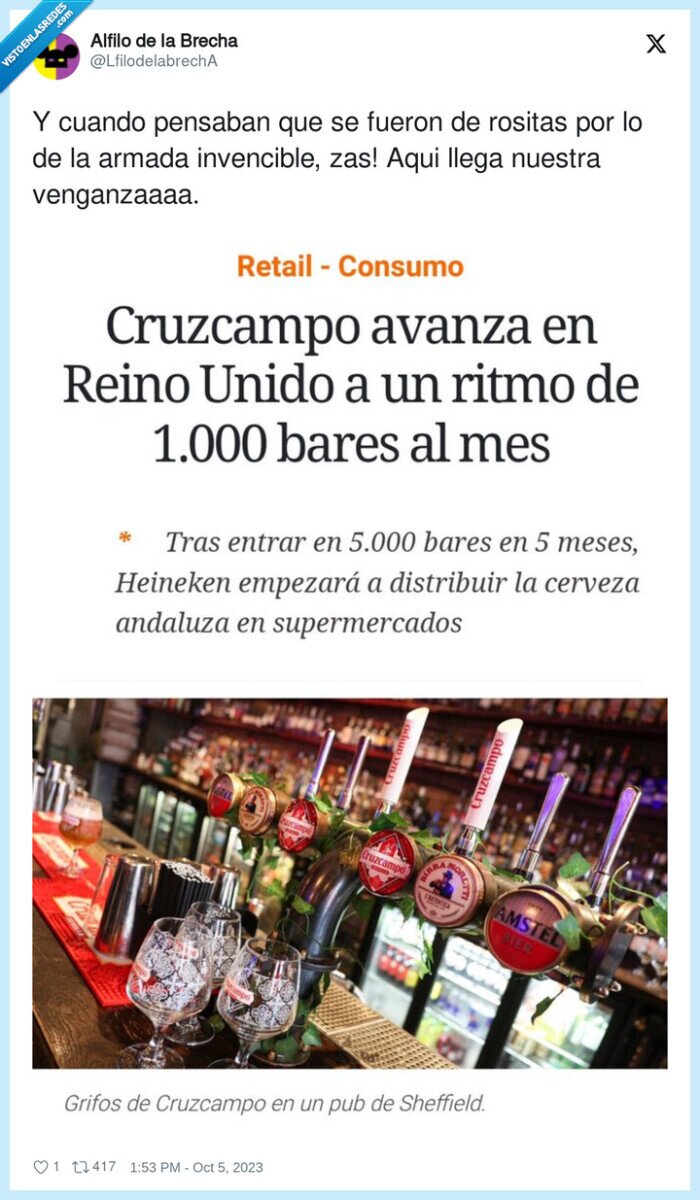 venganzaa,cruzcampo,mala cerveza,uk