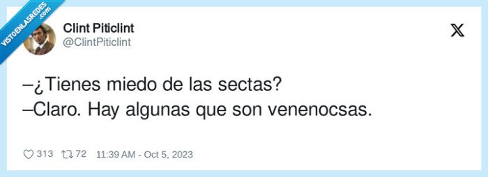 venenosas,setas,sectas,miedo