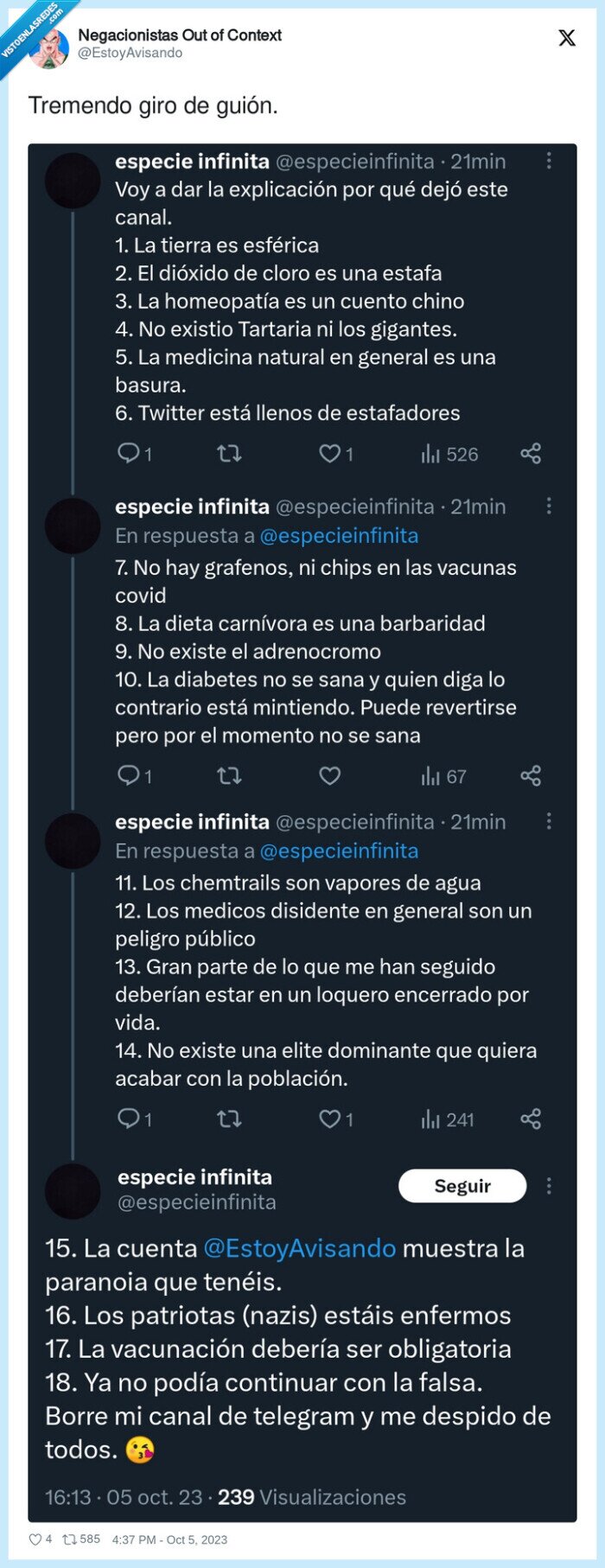 tremendo,guión,giro