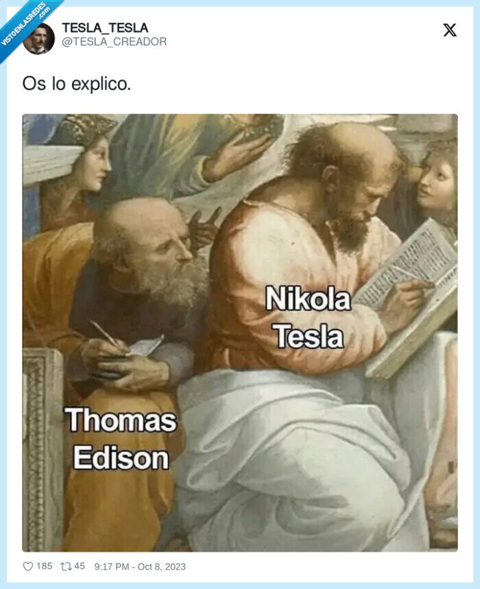 thomas edison,nikola tesla,copiar