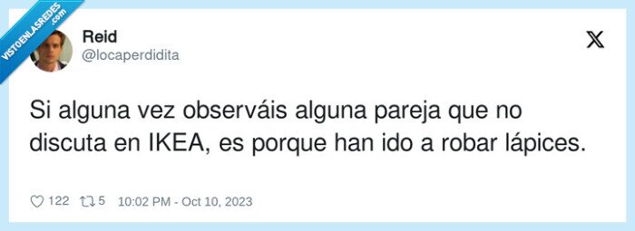 lápices,discutir,pareja,ikea