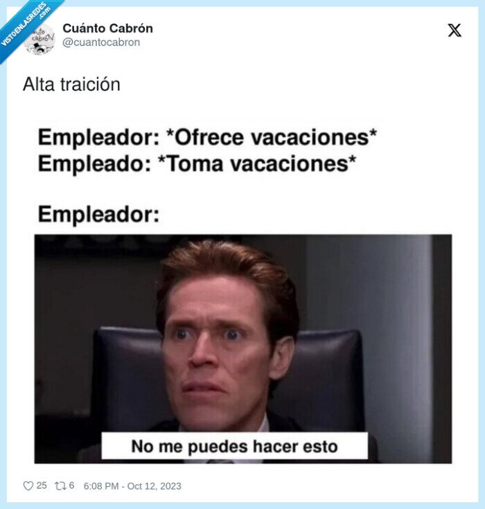 traición,trabajo,vacaciones