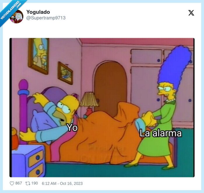 alarma,homer,despertar,cama
