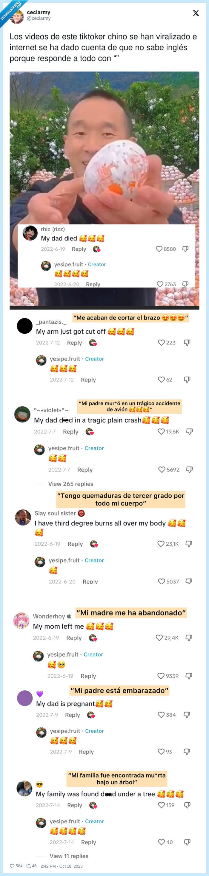 tiktoker,respuesta,ingles