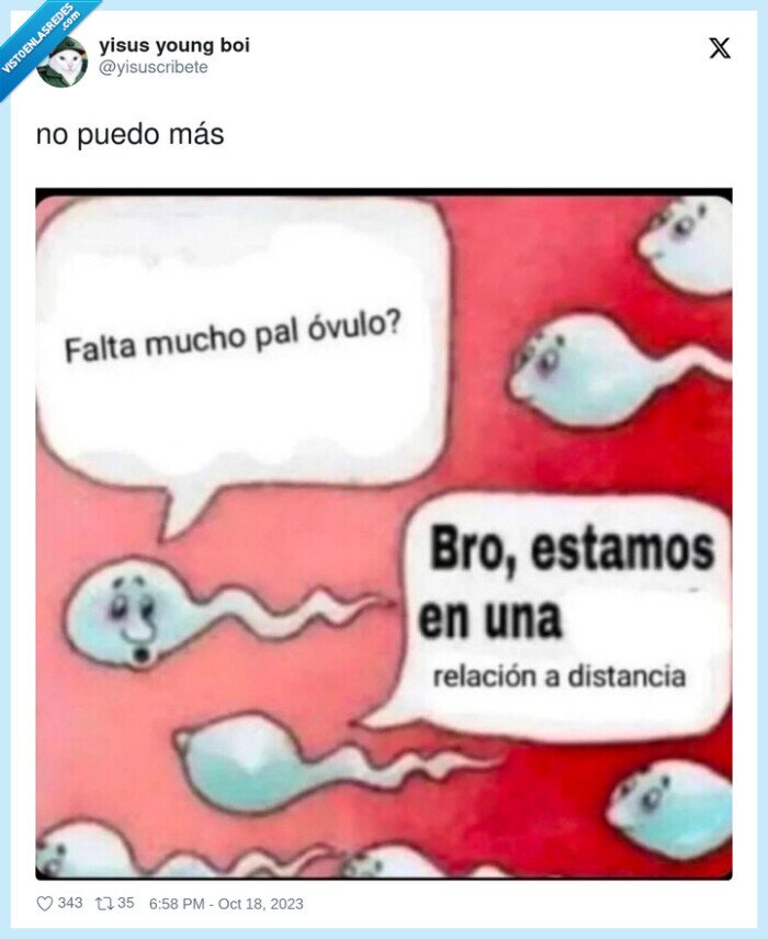 esperma,ovulo,relacion a distancia,llegar