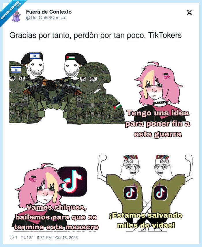 tiktokers,guerra,solución