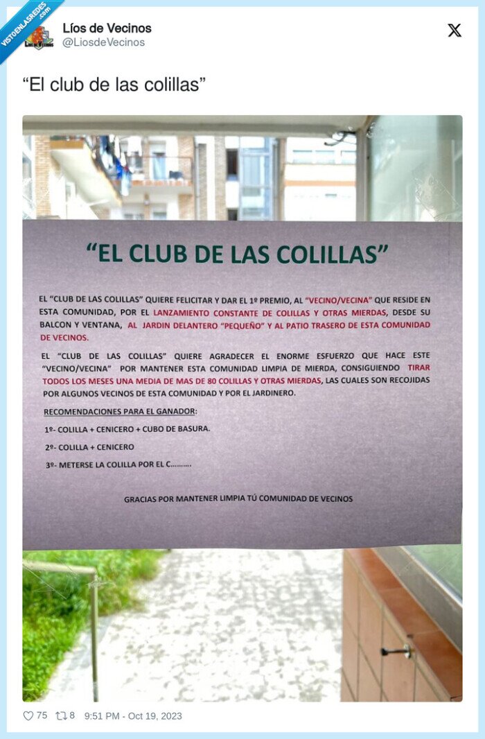 club,colillas,cartel