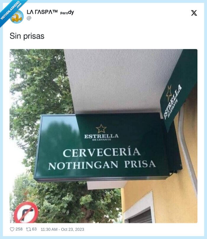 prisas,cerveceria,nothingan prisa