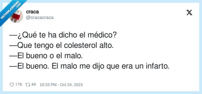 colesterol,médico,infarto,bueno