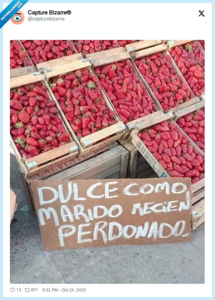 dulce,fresas,marido,perdonado