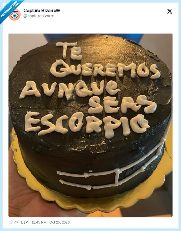 ofender,escorpio,tarta