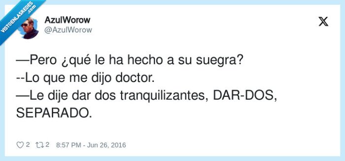 tranquilizantes,separado,dardos,doctor,suegra