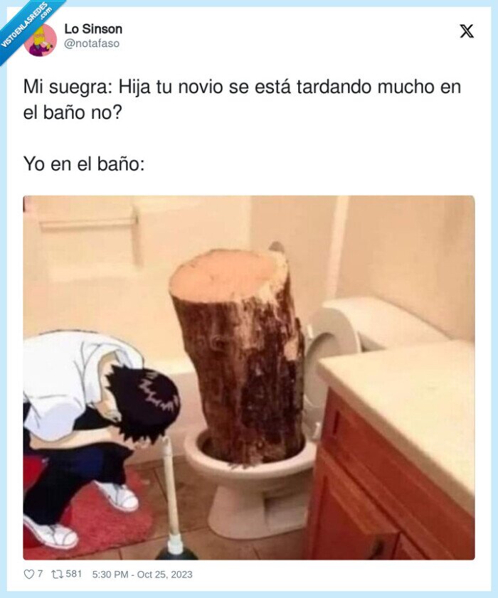 wc,novio,tronco,pino,baño