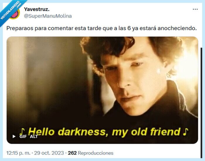 anochecer,tarde,comentar