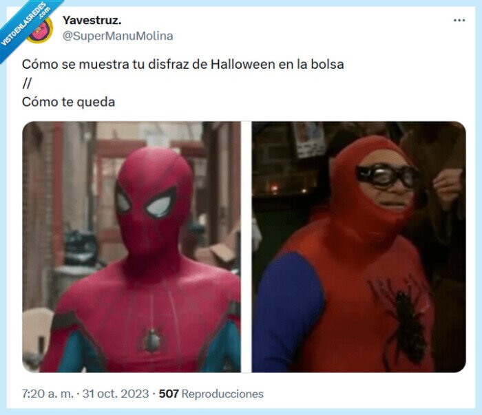 disfraz,halloween,spiderman,quedar