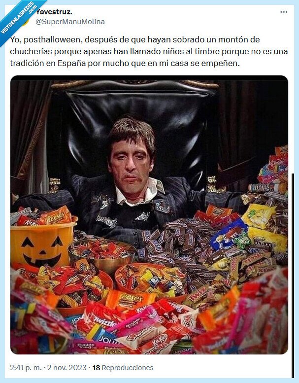 chucherías,scarface,halloween