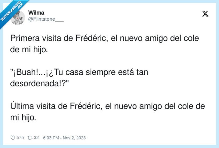 frédéric,desordenada,casa,amigos,hijo,niño,siempre,visita