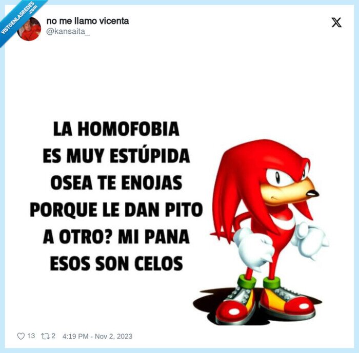 knuckles,gay,homofobia