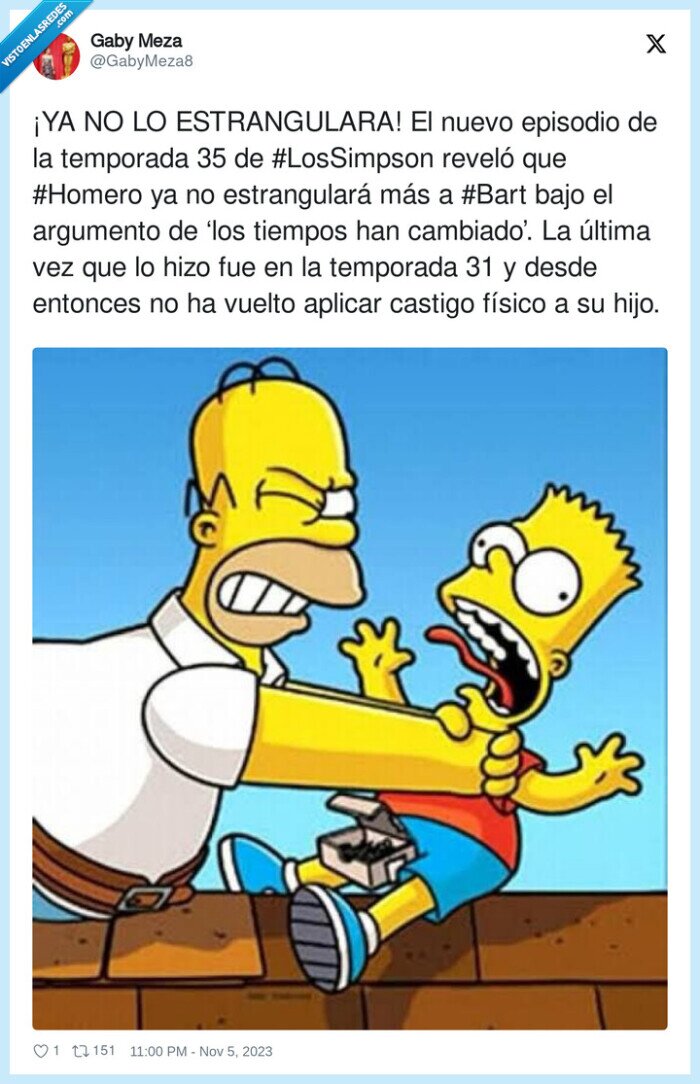 estrangular,simpson,cambiado,temporada,bart,homer