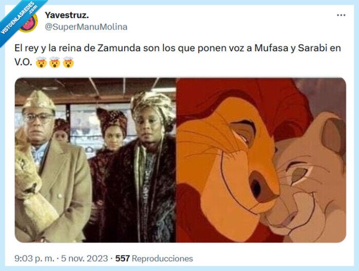 rey león,zamunda,voces