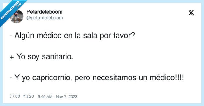 capricornio,necesitar,sanitario,médico,favor